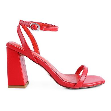 London Rag Block Heel Women's Ankle Strap Sandals