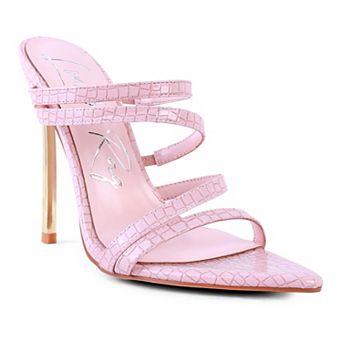 London Rag New Affair Metal Women's High Heeled Sandals