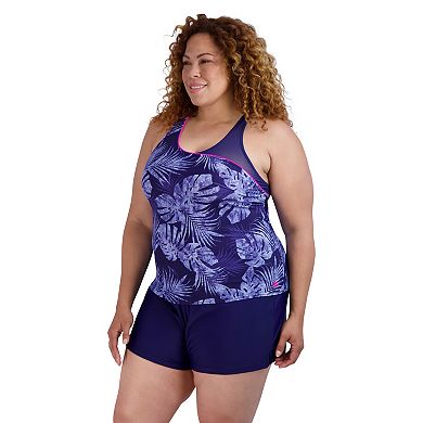 Plus Size ZeroXposur Marble UPF 30+ Highline Tankini