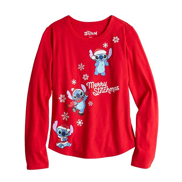 Disney's Lilo & Stitch Girls 7-16 Merry Stitchmas Christmas in