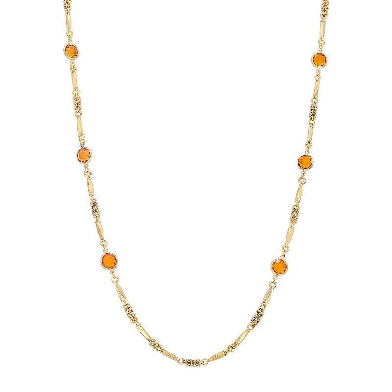 34116258 1928 Gold-tone Chanel Necklace, Womens, Yellow sku 34116258