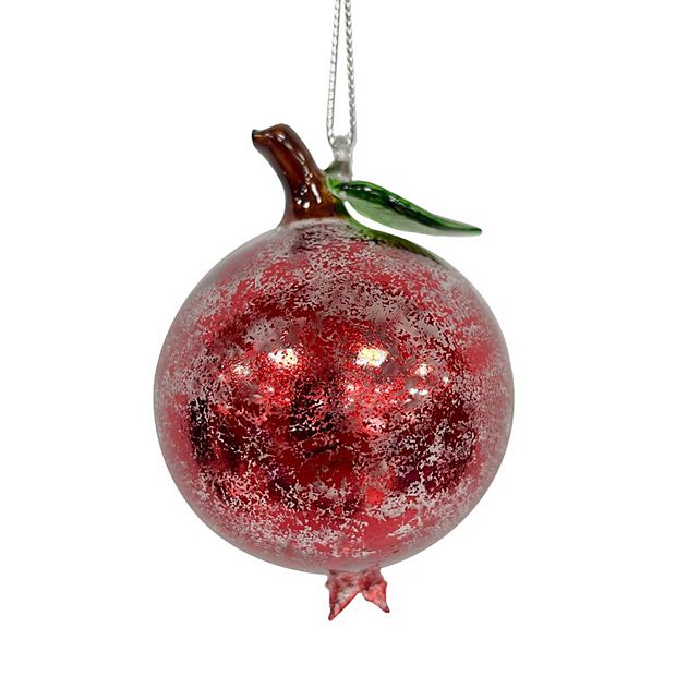 Pomegranate Glass Ornament, Red - Counterpoint
