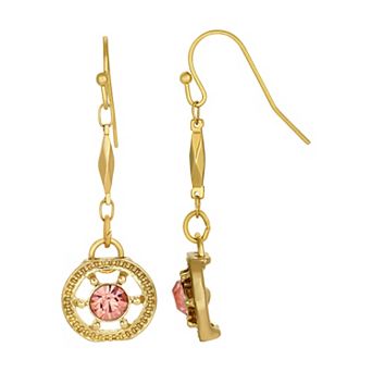 1928 Gold Tone Drop Earring
