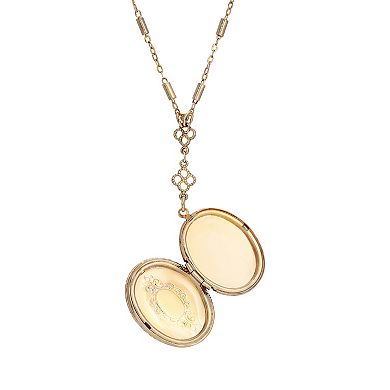 1928 Victorian Art Locket Necklace