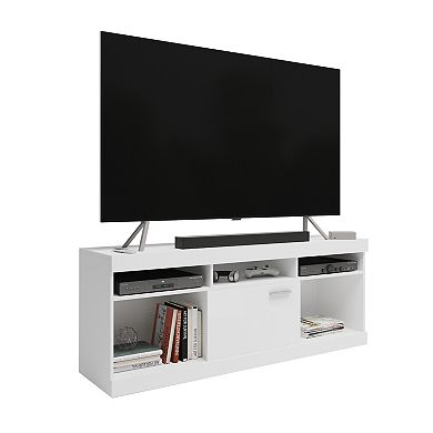 White TV Stand - Up To 65" TV