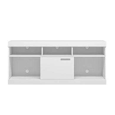 White TV Stand - Up To 65" TV