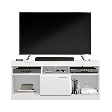 White TV Stand - Up To 65" TV