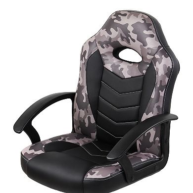 Kid's Racing Style Gaming Chair, Gray
