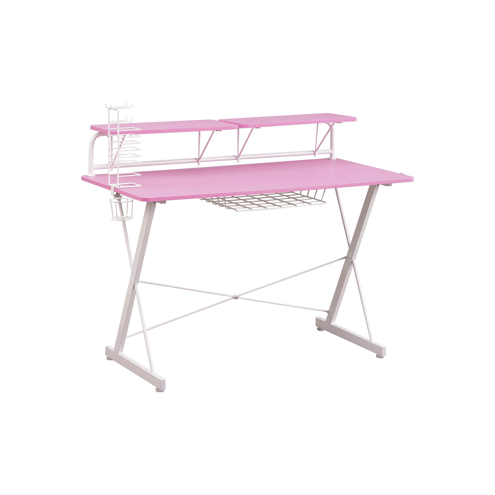 Techni Sport Pink Computer Gaming Desk