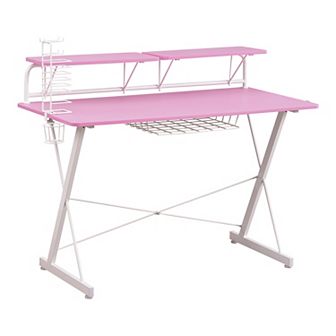 Techni Sport Pink Computer Gaming Desk