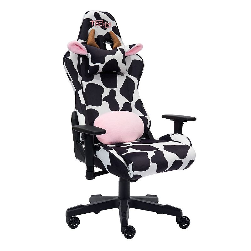 Techni Sport TS85 COW Print LUXX Series Gaming Chair, Multicolor