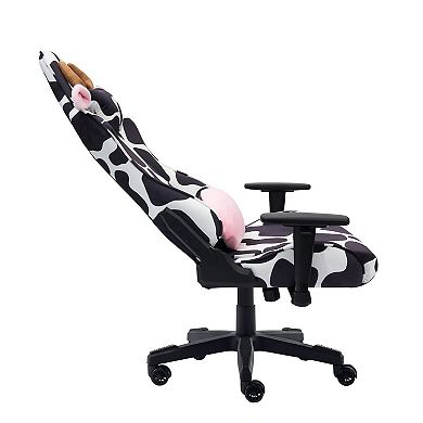 Techni Sport TS85 COW Print LUXX Series Gaming Chair