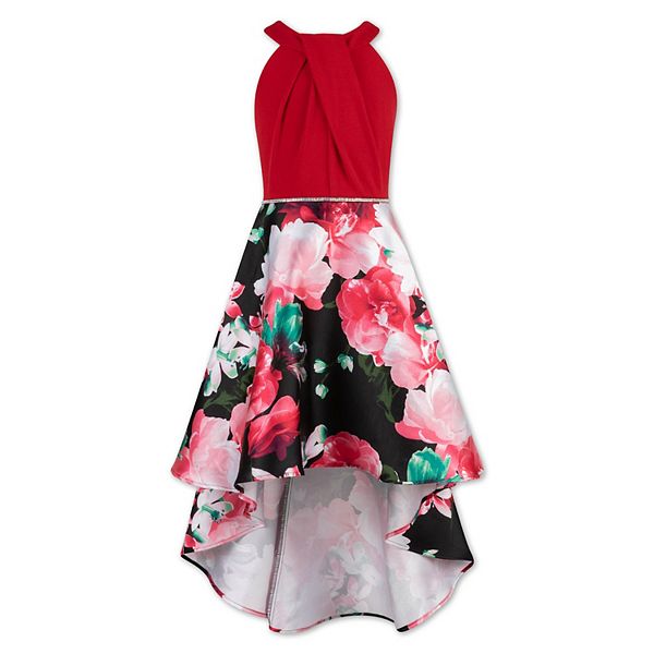 Girls 7-16 Speechless Floral High Low Halter Dress