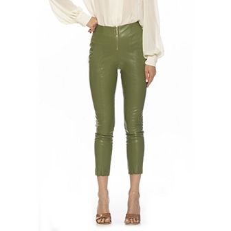 Women's ALEXIA ADMOR Faux-Leather Fitted Skinny Pants