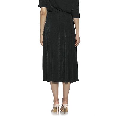 Women's ALEXIA ADMOR Slit Midi Full Skirt