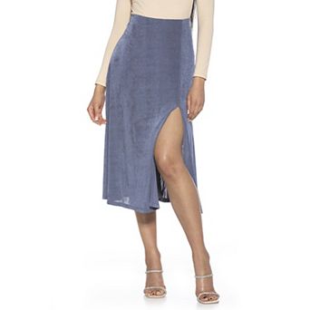 Women's ALEXIA ADMOR Slit Midi Full Skirt