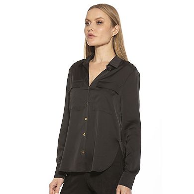 Women's ALEXIA ADMOR Front Pockets Classic Shirt