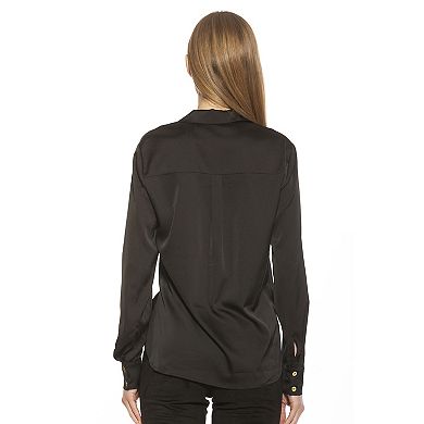 Women's ALEXIA ADMOR Front Pockets Classic Shirt