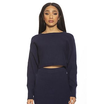Women's ALEXIA ADMOR Ribbed Knit Dolman Sleeve Top