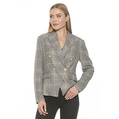 Women's ALEXIA ADMOR Classic Double-Breasted Tweed Blazer