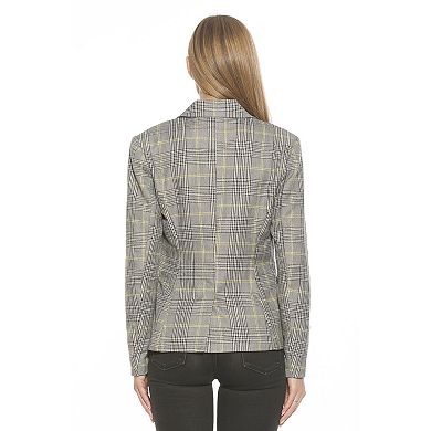 Women's ALEXIA ADMOR Classic Double-Breasted Tweed Blazer