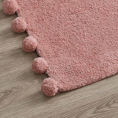 VCNY Home So Fresh Pom Pom Pink Bath Rug