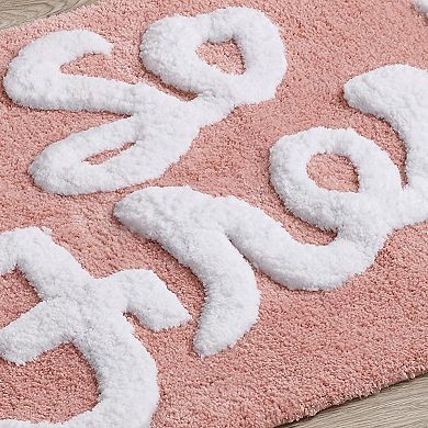 VCNY Home So Fresh Pom Pom Pink Bath Rug