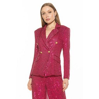 Women's ALEXIA ADMOR Abbi Longline Double Breasted Jacket