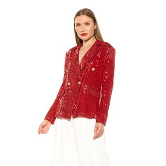 Women's ALEXIA ADMOR Abbi Longline Double Breasted Jacket