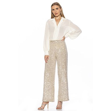 Women's ALEXIA ADMOR Wide-Leg Sequin Pants