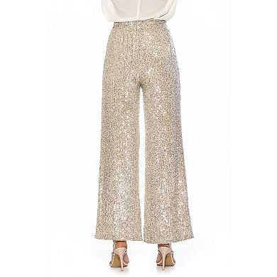 Women's ALEXIA ADMOR Wide-Leg Sequin Pants