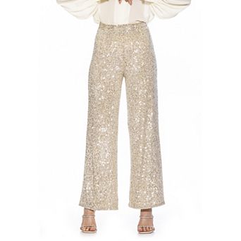 Women's ALEXIA ADMOR Wide-Leg Sequin Pants