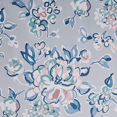 Jade + Oake Sweet Floral Shower Curtain & Hook Set