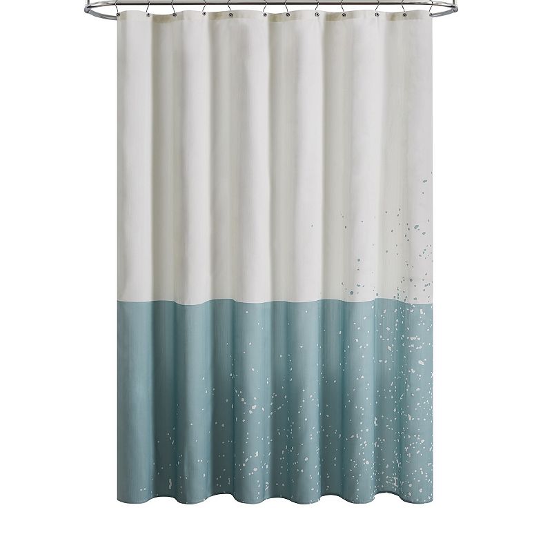 Jade + Oake Aqua Transition Shower Curtain & Hook Set, Multicolor, 72X72