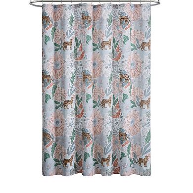 Jade + Oake Wild Style Floral Shower Curtain & Hook Set
