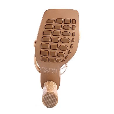 London Rag Dandelion Women's Block Heel Dress Sandals