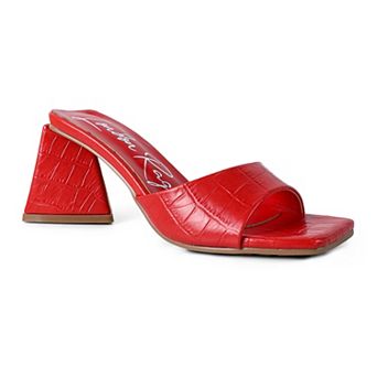 London Rag Trinity Triangle Block Heel Women's Sandals