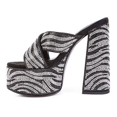 London Rag Sinful Women's Platform Slide Sandals