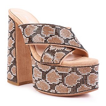 London Rag Sinful Women's Platform Slide Sandals