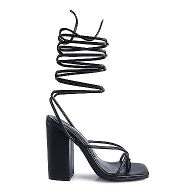London Rag Women's Lace-Up Dress Sandals