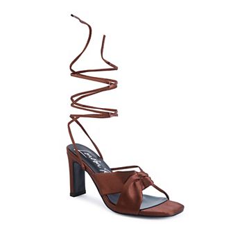 London Rag Chasm Women's Lace-Up Dress Sandals