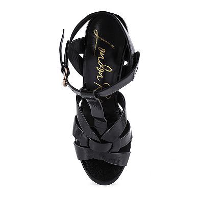 London Rag Social Fly Ultra High Heel Women's Dress Sandals