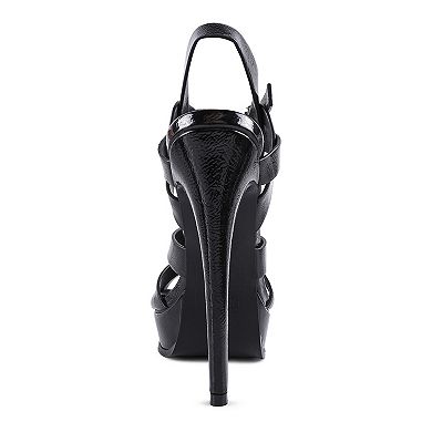 London Rag Social Fly Ultra High Heel Women's Dress Sandals