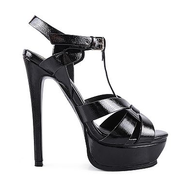 London Rag Social Fly Ultra High Heel Women's Dress Sandals