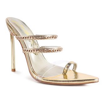 London Rag Tickle Me Women's High Heeled Toe Ring Sandals