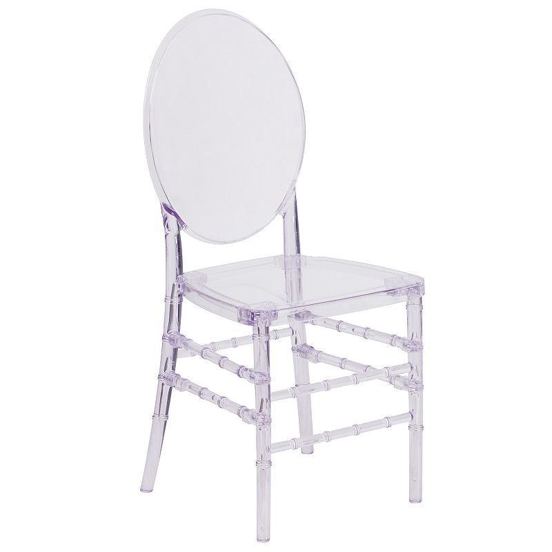 Flash Furniture Elegance Clear Stacking Florence Dining Chair, Multicolor
