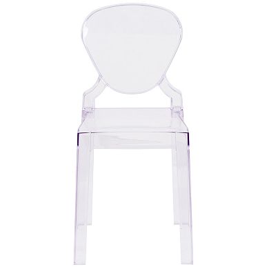 Flash Furniture Tear Shape Back Ghost Dining Chair