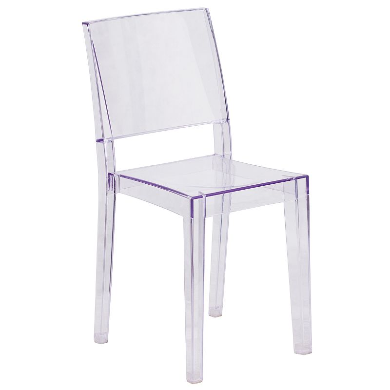 Flash Furniture Phantom Transparent Stacking Dining Chair, Multicolor