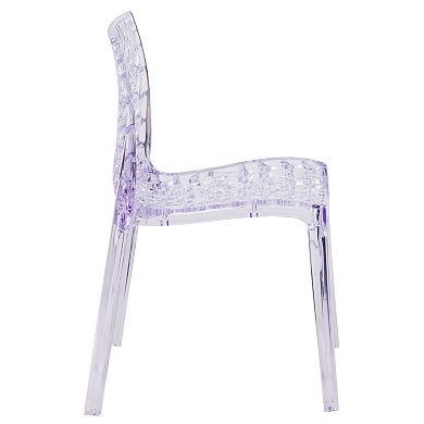 Flash Furniture Vision Transparent Stacking Dining Chair