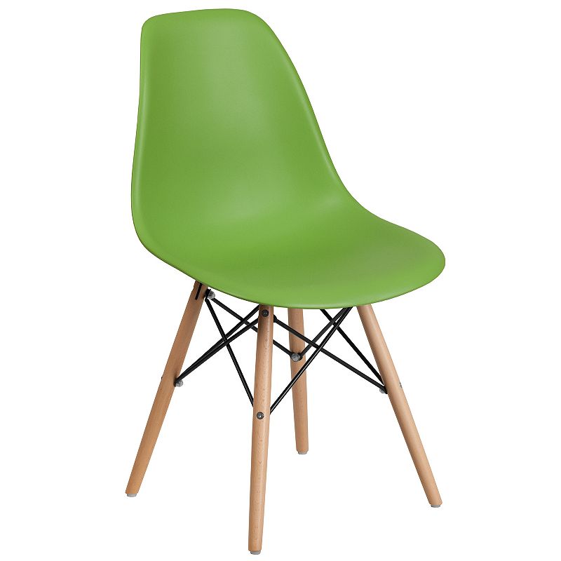 Flash Furniture Elon Molded Dining Chair, Green